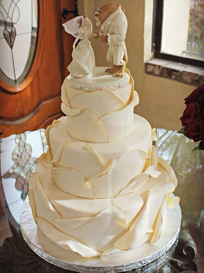 Pastel de Boda Bella y la Bestia