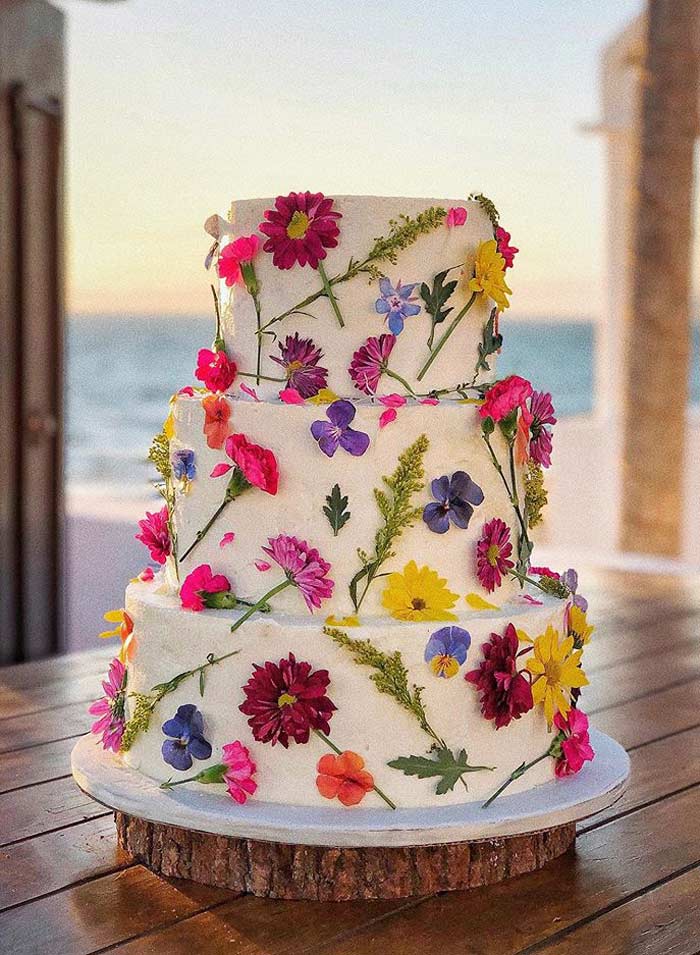 Pastel de Boda Colorido