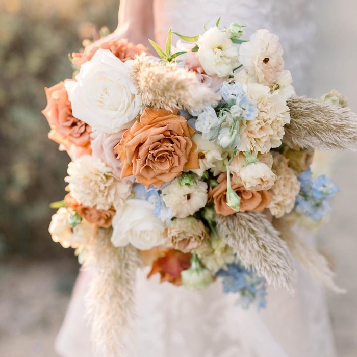 ramo de novia blanco