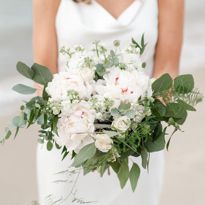 ramo de novia blanco