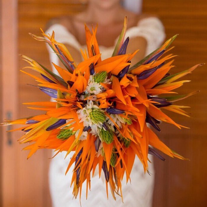 ramo de novia tropical