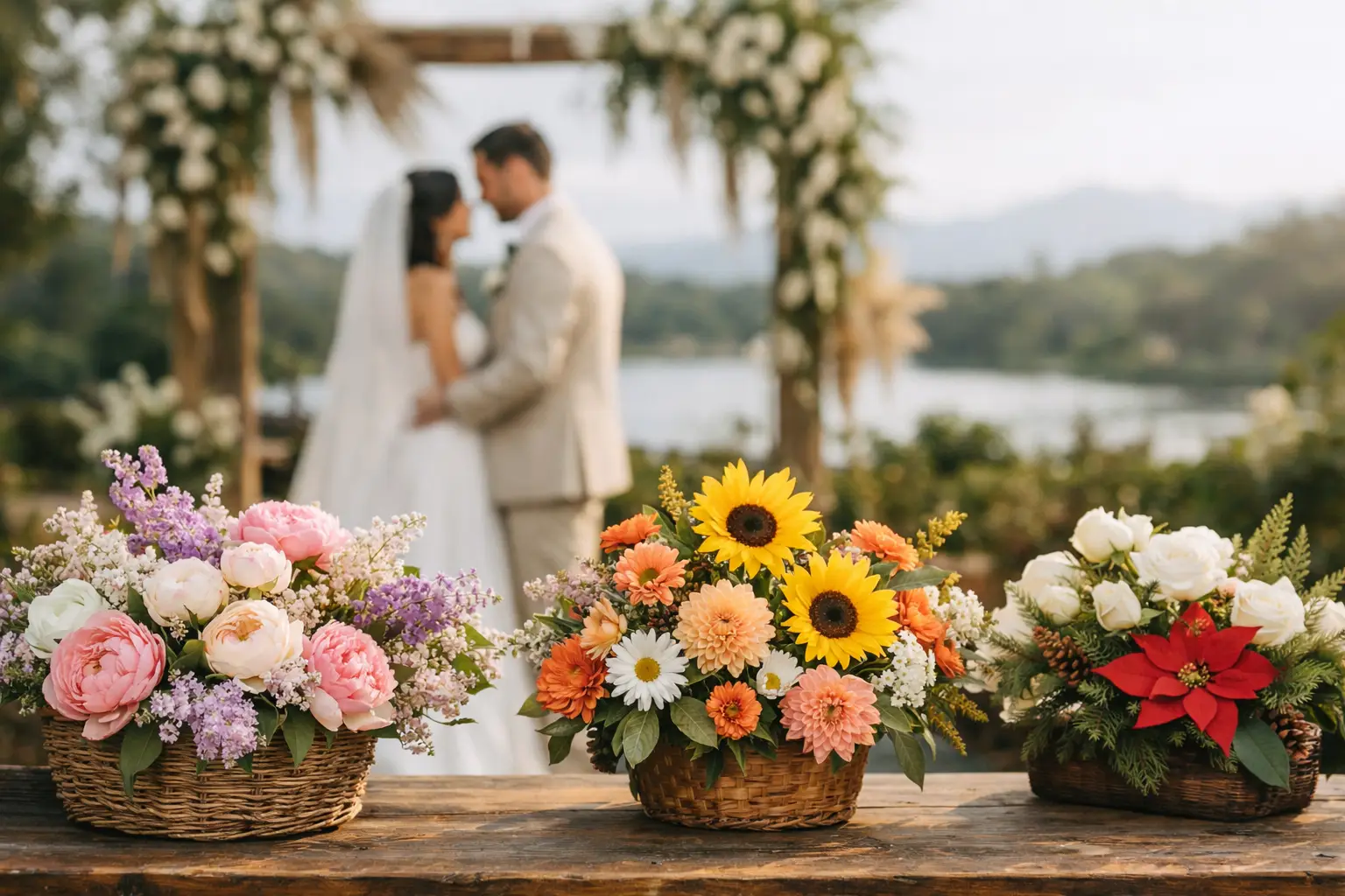 Flores de temporada para boda según el mes